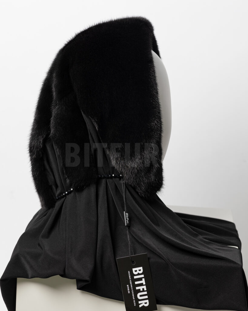 Платок из норки черный - купить в интернет магазине bitfur.ru